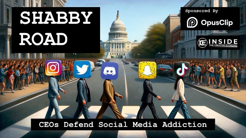 A group of people crossing a street with social media icons Description automatically generated