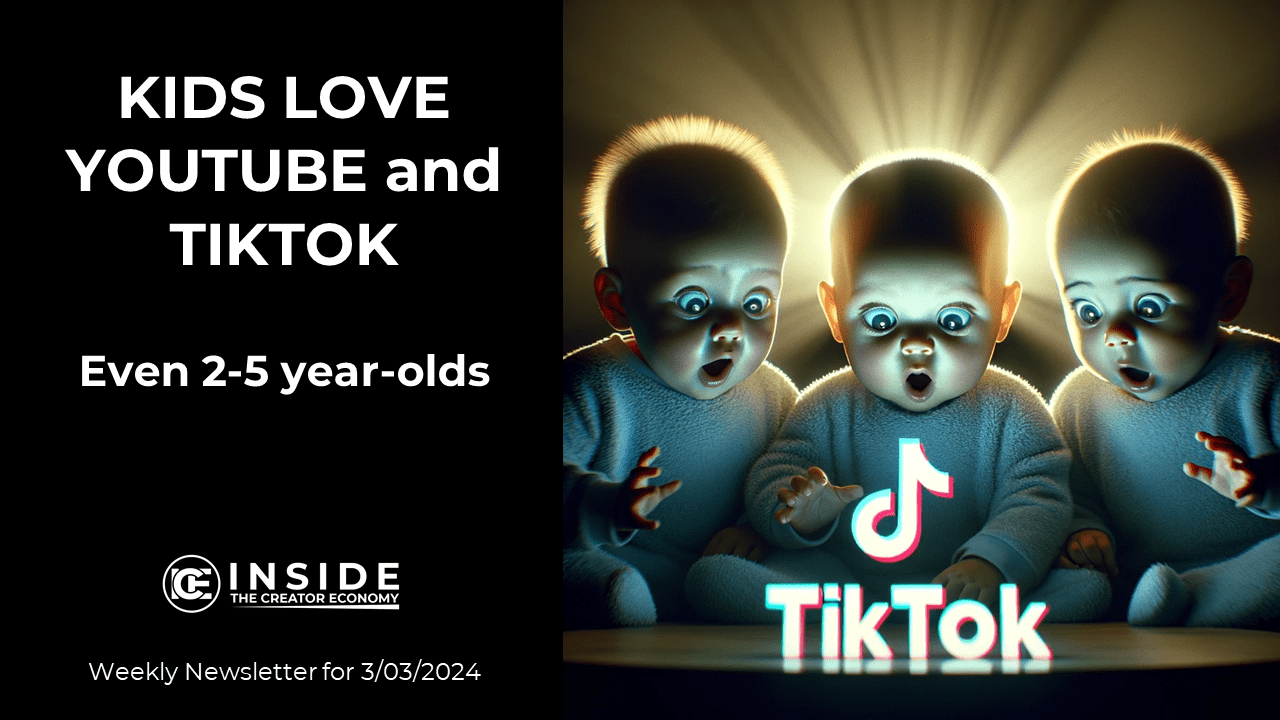 Kids looking at TikTok in awe.